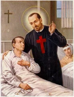 Saint Camille de Lellis au chevet des malades